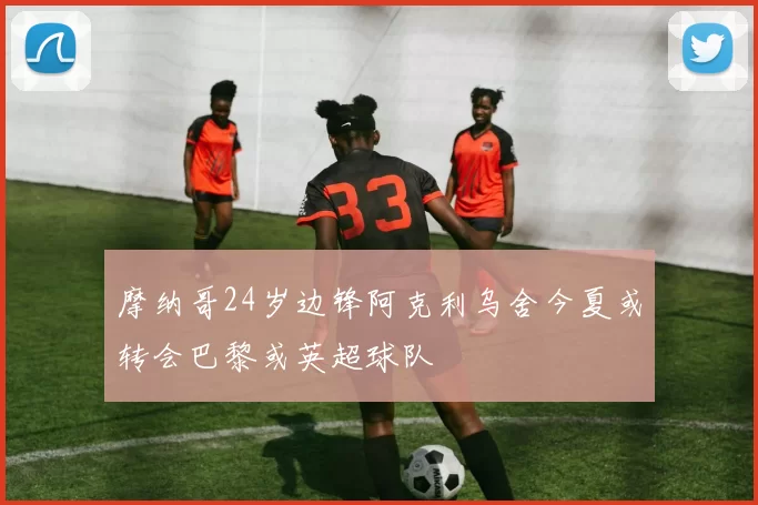 摩纳哥24岁边锋阿克利乌舍今夏或转会巴黎或英超球队